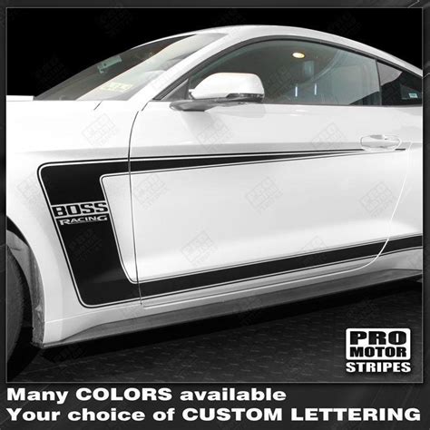 Ford Mustang 2015 2021 Boss 302 Style Side C Stripes 132368007663 Pro Motor Stripes