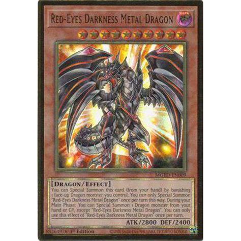 Yugioh Maximum Gold El Dorado Premium Gold Rare Red Eyes Darkness