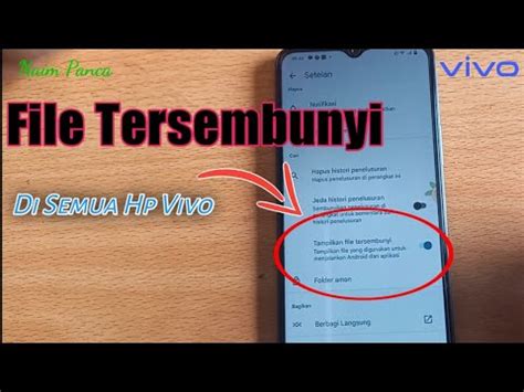 Cara Menampilkan File Tersembunyi Di Hp Vivo Y Y V V Youtube