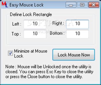 Easy Mouse Lock - Download Free with Screenshots and Review