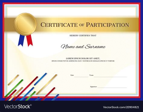 Sports Certificate Background Design