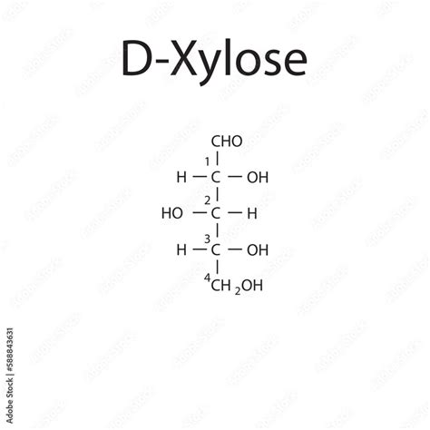 Straight Chain Form Chemical Structure Of D Xylose Sugar Scientific