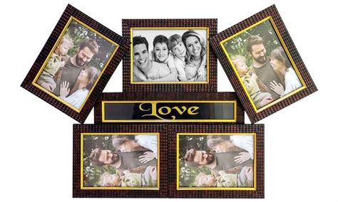 Brown Polished MDF Collage Photo Frame For Gift Size 4x6 Inch At Rs