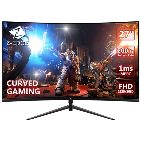 Z Edge Ug Inch Curved Gaming Monitor Hz Ms Response Time