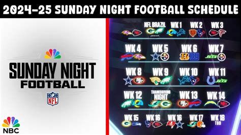 What Time Does The Sunday Night Football Start Kickoff Times Scheduling And How To Watch