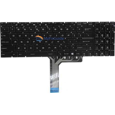 RGB Backlit Keyboard For MSI GS75 Stealth GL75 GP75 GP65