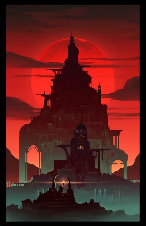 "Red Castle" by Boris Stoyanov | Castle illustration, A darker shade of ...