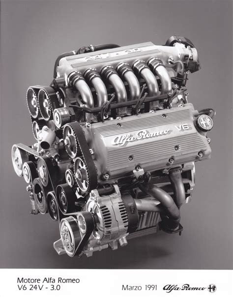 Alfa Romeo V6 24v 30 Engine Factory Issued March 1991 Alfa Romeo Gtv Alfa Romeo Alfa