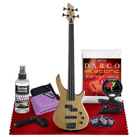 Stagg BC300FL Fretless Electric Bass Guitar 4 String Fusion Reverb