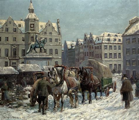 Rua Wilhelm Winter - Sold Price: Westerop, Wilhelm: Winter am Düsseldorfer Marktplatz ...
