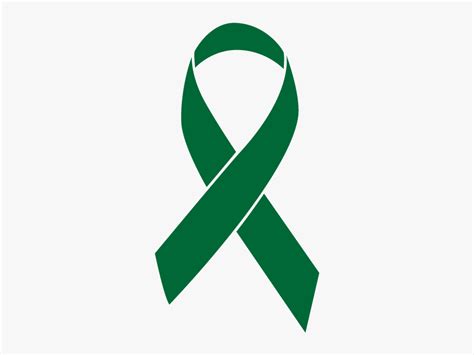 Emerald Green Colored Liver Cancer Ribbon - Breast Cancer Ribbon Png ...