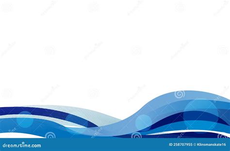 Abstract Blue Curve Wave Art Graphic Design Background Stock Vector