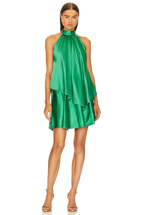 Michael Costello X Revolve Stella Mini Dress In Bright Green Revolve