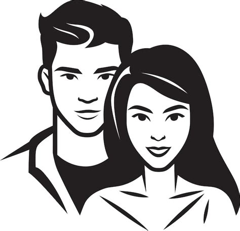 Designing Love Stories Couple Vector Dynamics Premium Ai Generated Vector