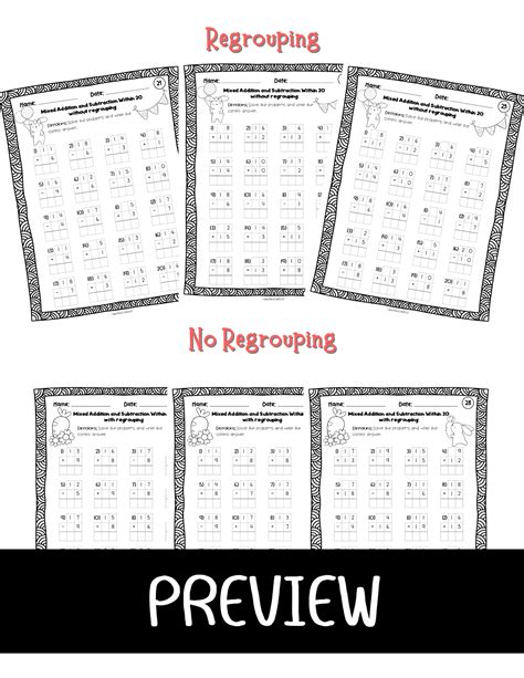 Mixed Addition And Subtraction To Worksheets Made By Teachers