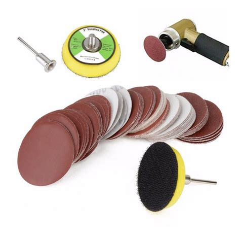 Kit De Lijado Sanding Pad De Pulgadas Con Lijas Base Mandril P