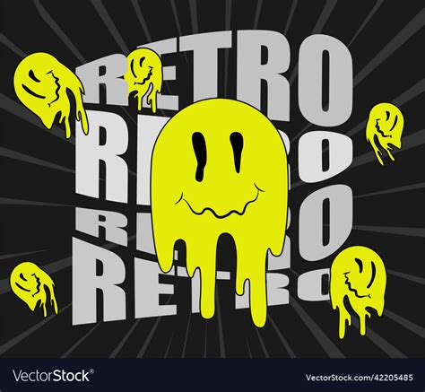 Retro smile poster Royalty Free Vector Image - VectorStock