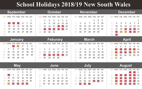 Calendar Public Holidays Nsw School Holiday Calendar Holiday