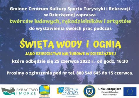 Święto Wody i Ognia Gminne Centrum Kultury Sportu Turystyki i Rekreacji