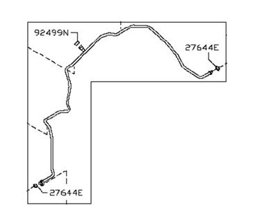 92440-JG60B Genuine Nissan #92440JG60B Pipe-Front Cooler,High