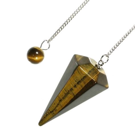 Tiger Eye Dowsing Cone Pendulum At Rs Piece Crystal Pendulum In