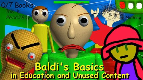 Baldis Basics In Education And Unused Content Baldis Basics Mod