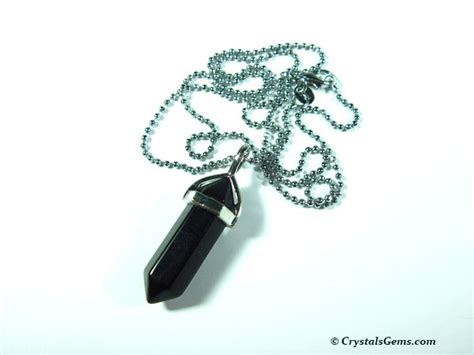 Black Onyx Pendant - Crystals Gems