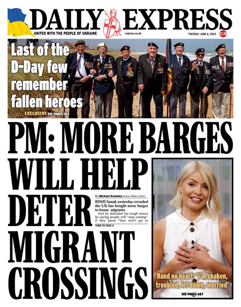 Daily Express Front Page 6th Of June 2023 Tomorrows Papers Today