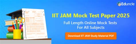 Iit Jam Mock Test Paper 2025 Test Series For All Subjects