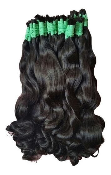 Aplique Mega Hair Cabelo Humano Ondulado 60 Cm 50 Gramas Jkbellus