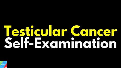 Testicular Cancer Self Exam How To Check For Testicular Cancer At Home Youtube