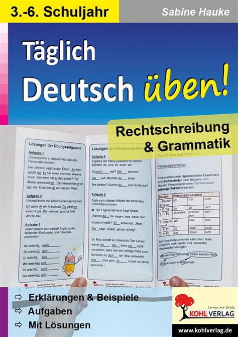 Täglich Deutsch üben Rechtschreibung Grammatik