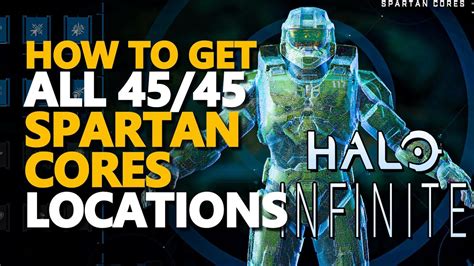 All Spartan Cores Halo Infinite 45 Locations Youtube