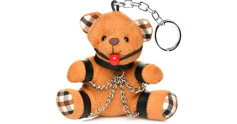 Master Series Gagged Kinky Teddy Bear Keychain Sexystyle Eu