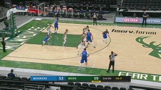 Last Second Field Goal Mavericks Bucks Nba Official