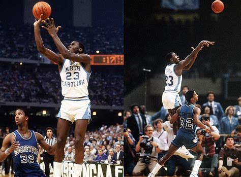 Mar 29 1982 Michael Jordan Hits A Shot With 15 Seconds Left As