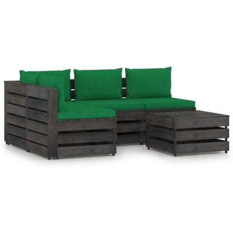 Conjunto De Muebles De Jard N Piezas Sal N De Jard N Con Cojines