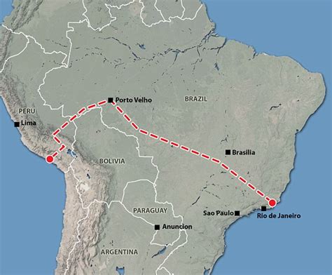 China Brazil Peru Eye Transcontinental Railway Megaproject