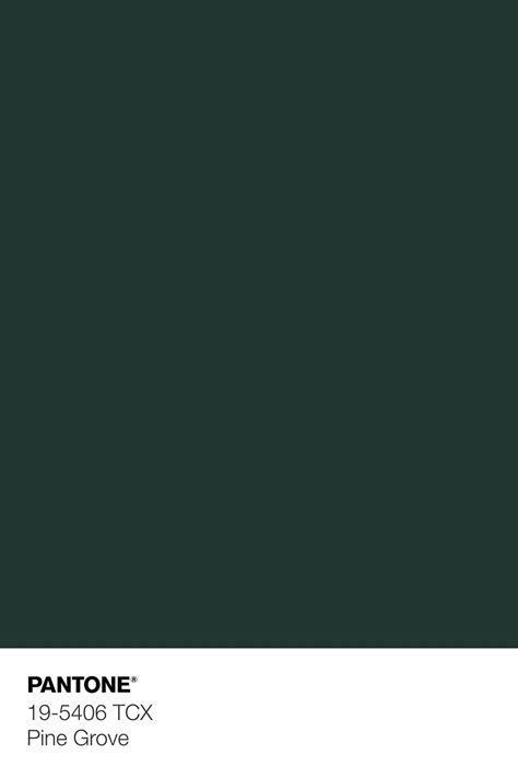 PANTONE 19 5406 TCX Pine Grove Wallpaper Green Color Pallete Pantone