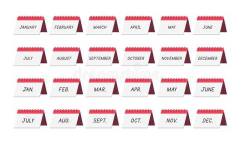 Month Abbreviations Stock Illustrations – 3 Month Abbreviations Stock ...