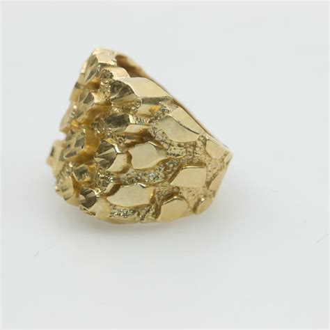 Kt Gold Nugget Ring Property Room