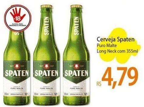 Cerveja Spaten Puro Malte Long Neck Ml Oferta Na Atacad O