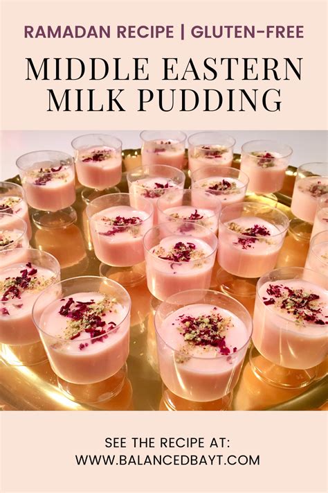 Rose Mahalabia Middle Eastern Love Pudding Balanced Bayt Recipe