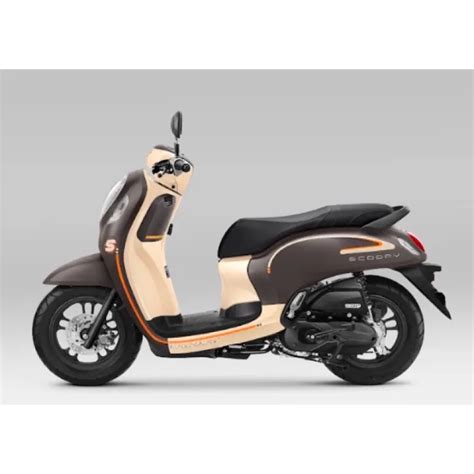 STRIPING STIKER STANDAR MOTOR SCOOPY FASHION NEW TAHUN 2022 2023 BROWN