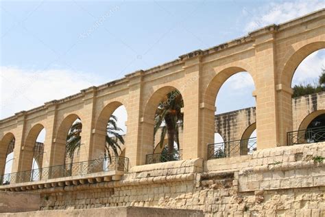 Arches Upper Barrakka Gardens In Valletta Malta Stock Photo By