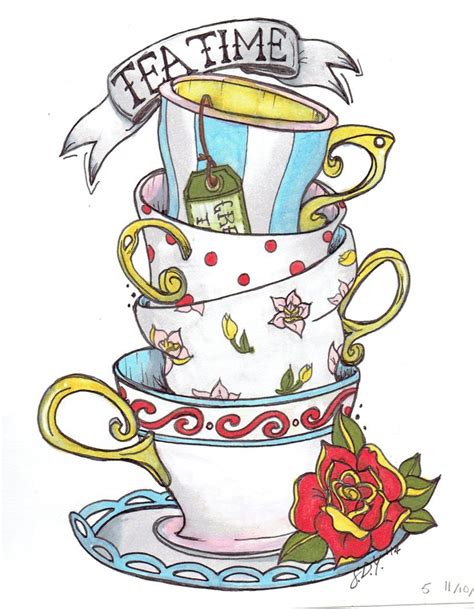 Alice In Wonderland Teacup Clipart