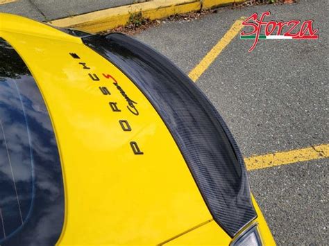 Porsche Cayman Carbon Rear Spoiler Ducktail Gt Style