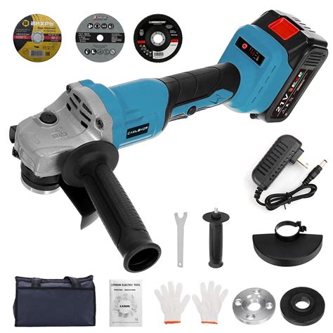 Camlekor Cordless Angle Grinder 21V 12000RPM Battery Angle Grinder Tool