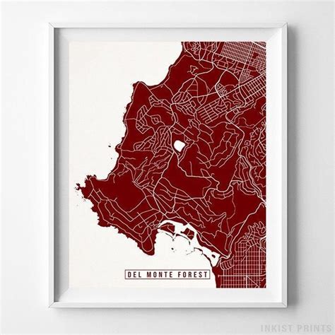 Del Monte Forest, California Street Map Vertical Print - Click Photo ...