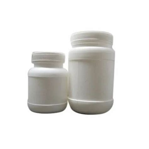 White Pharmaceutical Plastic Bottle Screw Cap Size Available In 350